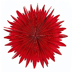 Снежинка 40 см №2, красный