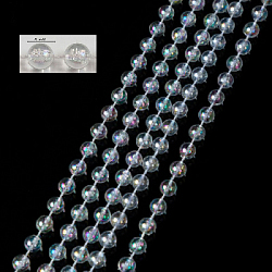 Прозрачные бусины 1кг х 44м №8, перелив "Шар"